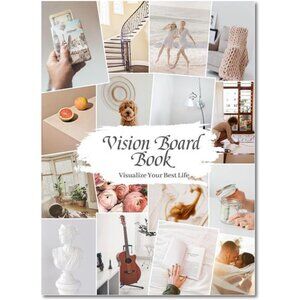 Vision Board Book Magazine for Women Manifestation & Goal Setting -